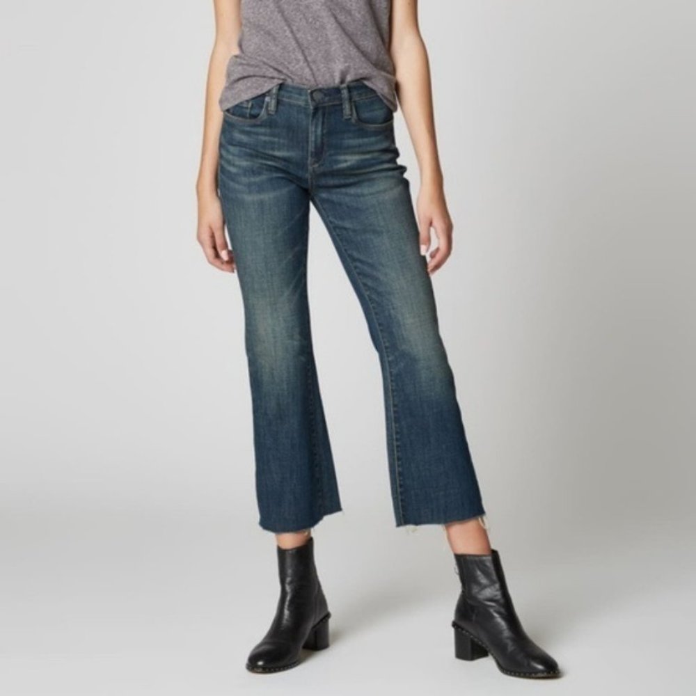 BLANK NYC The Varick Cropped Flare Jeans Size 28